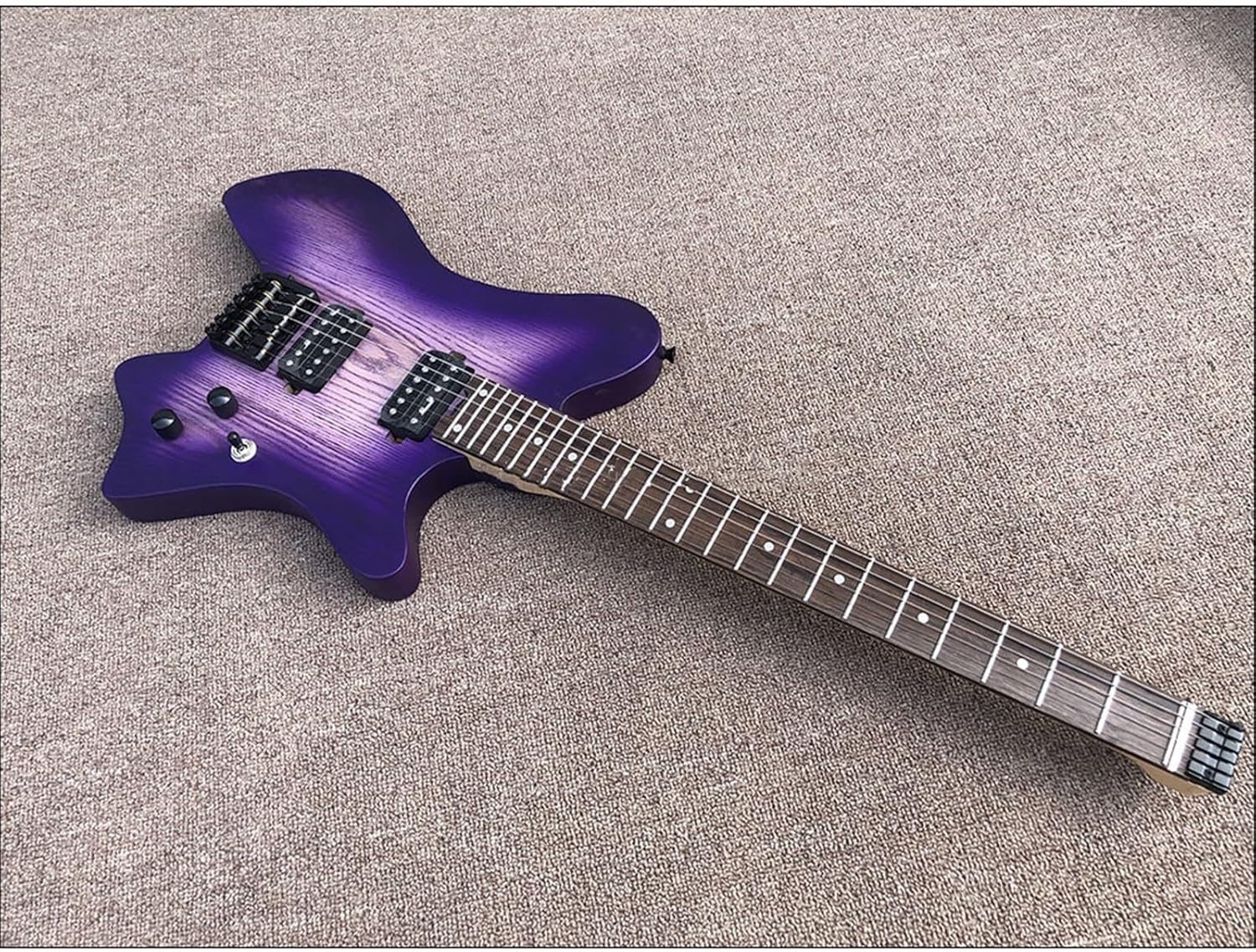 6 Strings Headless Electric Guitar Portable Travel Guitar Musical Instrument Professional Headless Guitar (Color : 01)