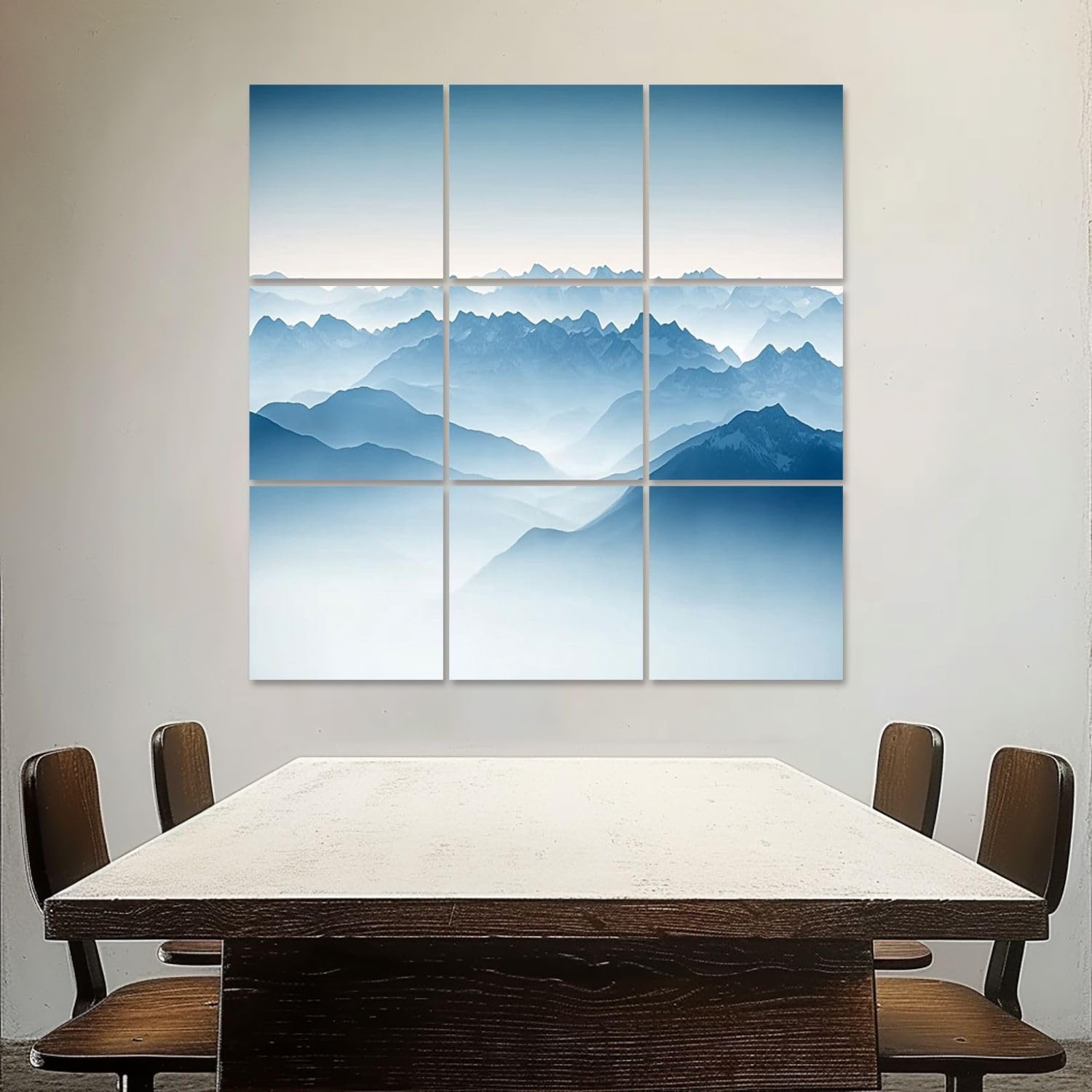 Art Acoustic Panels Self Adhesive The Alps 9 Packs Decorative Soundproof Wall Panels Large Sound Absorbing Panels for Home Office 60