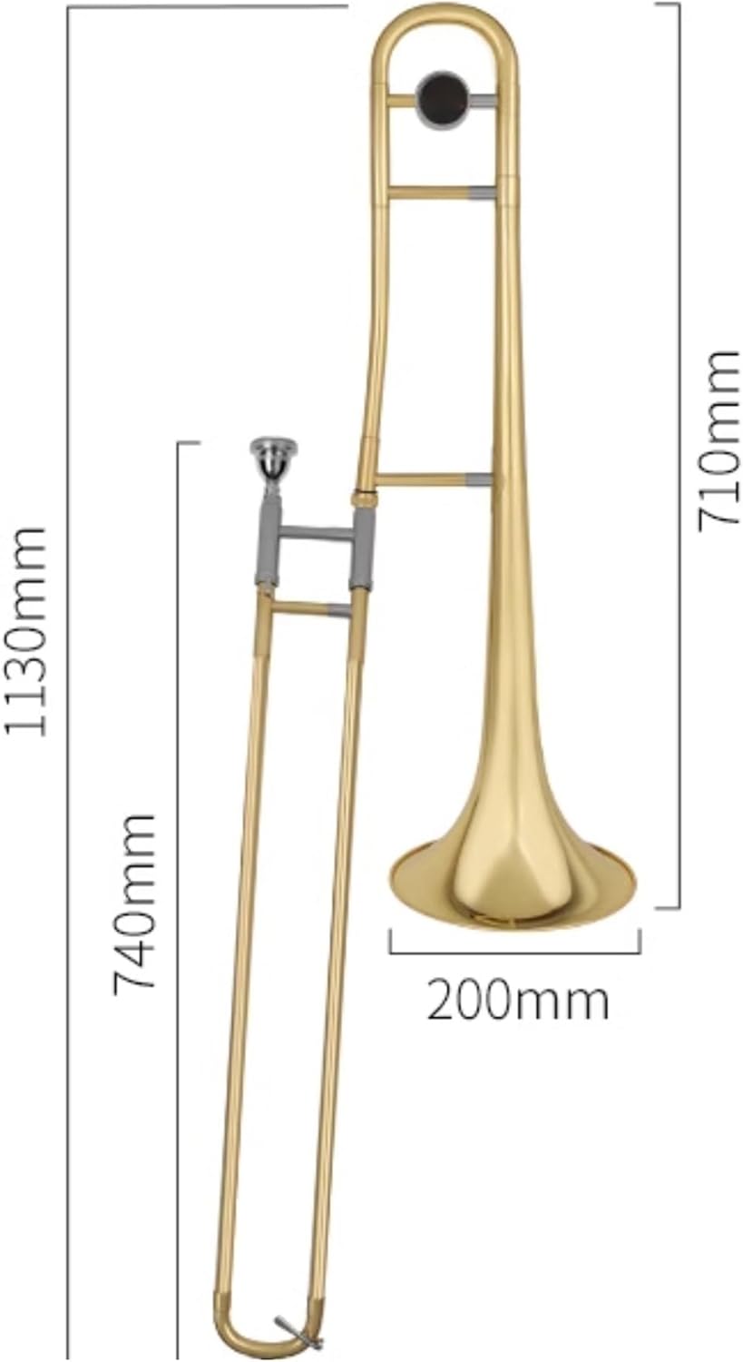 Professional Tenor Trombone B Flat Brass Instrument