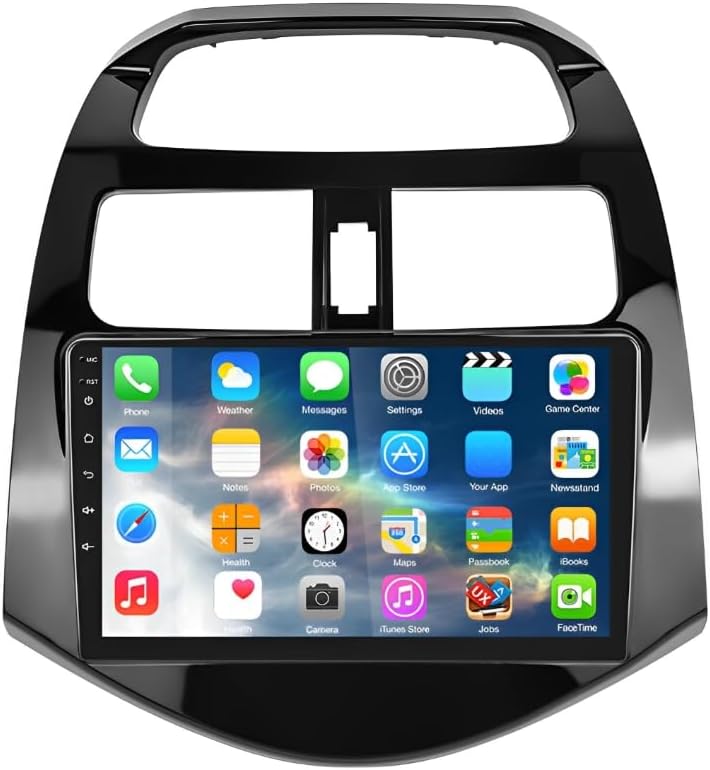 ikasus 9 Inch Touchscreen Car Audio Receivers Fit for Chevro-let Che-vy Spark 2010-2015 Radio with Carplay Android Auto, Android 2G+32GB Car Stereo FM Radio Bluetooth GPS WiFi Support Mirror Link