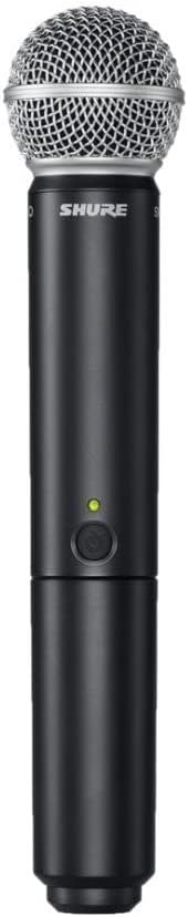 Shure BLX1288/W85 UHF Wireless Microphone System, 300ft Range, 14-Hour Battery Life, Includes Handheld & Lavalier Mics, Dual Channel Receiver, H11 Band