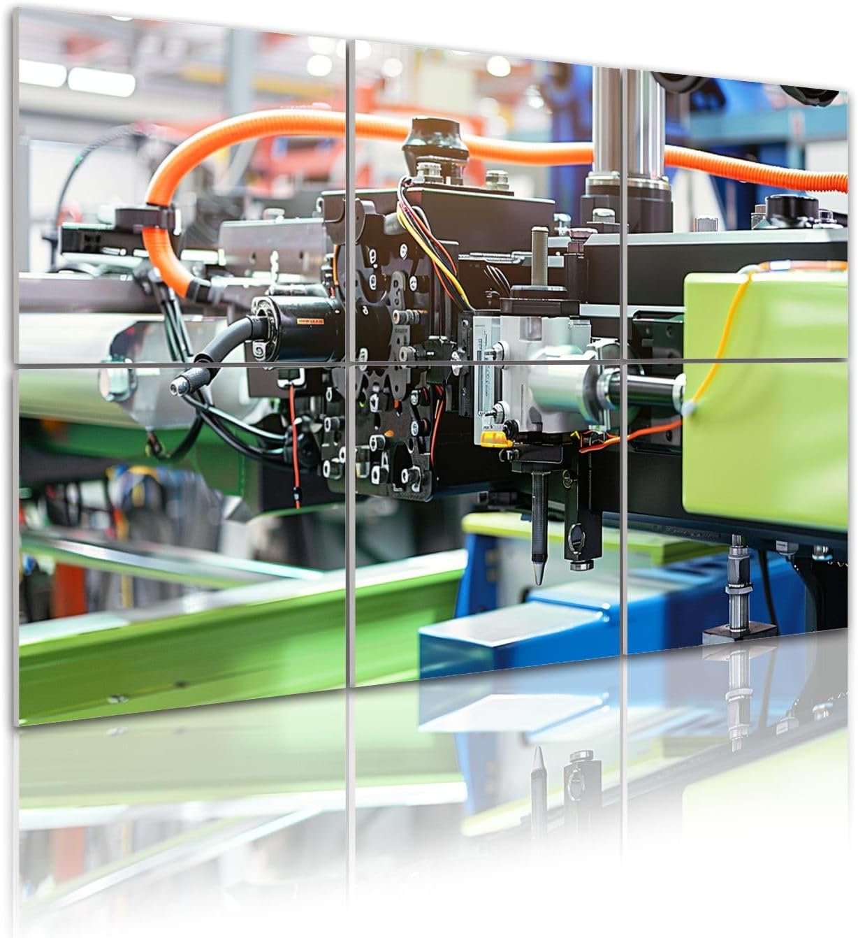 6 Pack Art Acoustic Panels Photo industrial plastic injection molding machine Sound Absorbing Panel 48