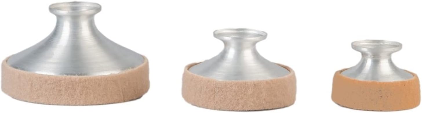 Saxophone Parts 3 PCS Sax Mute Set Aluminum Alloy Sax Mute Saxophone Sound Dampener Practice Silencer