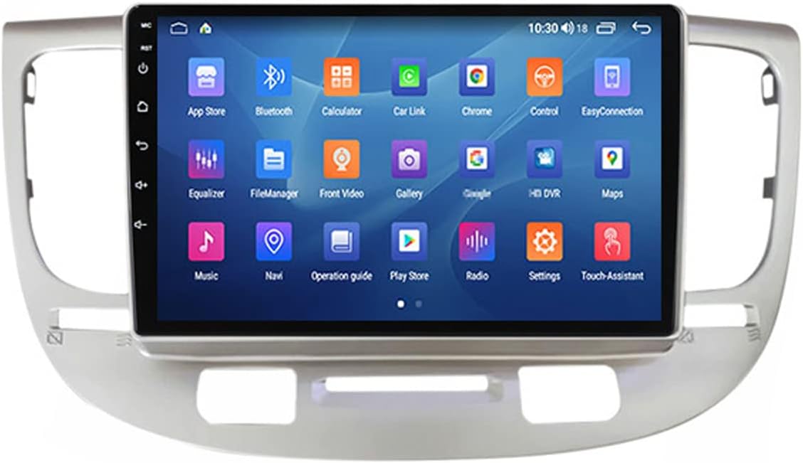 9'' Double Din Car Stereo Audio Bluetooth MP5 Player for Kia Rio 2 2005-2011 Touch Screen Multimedia Radio with Backup Camera Support FM/Steering Wheel Control/Carplay/RDS