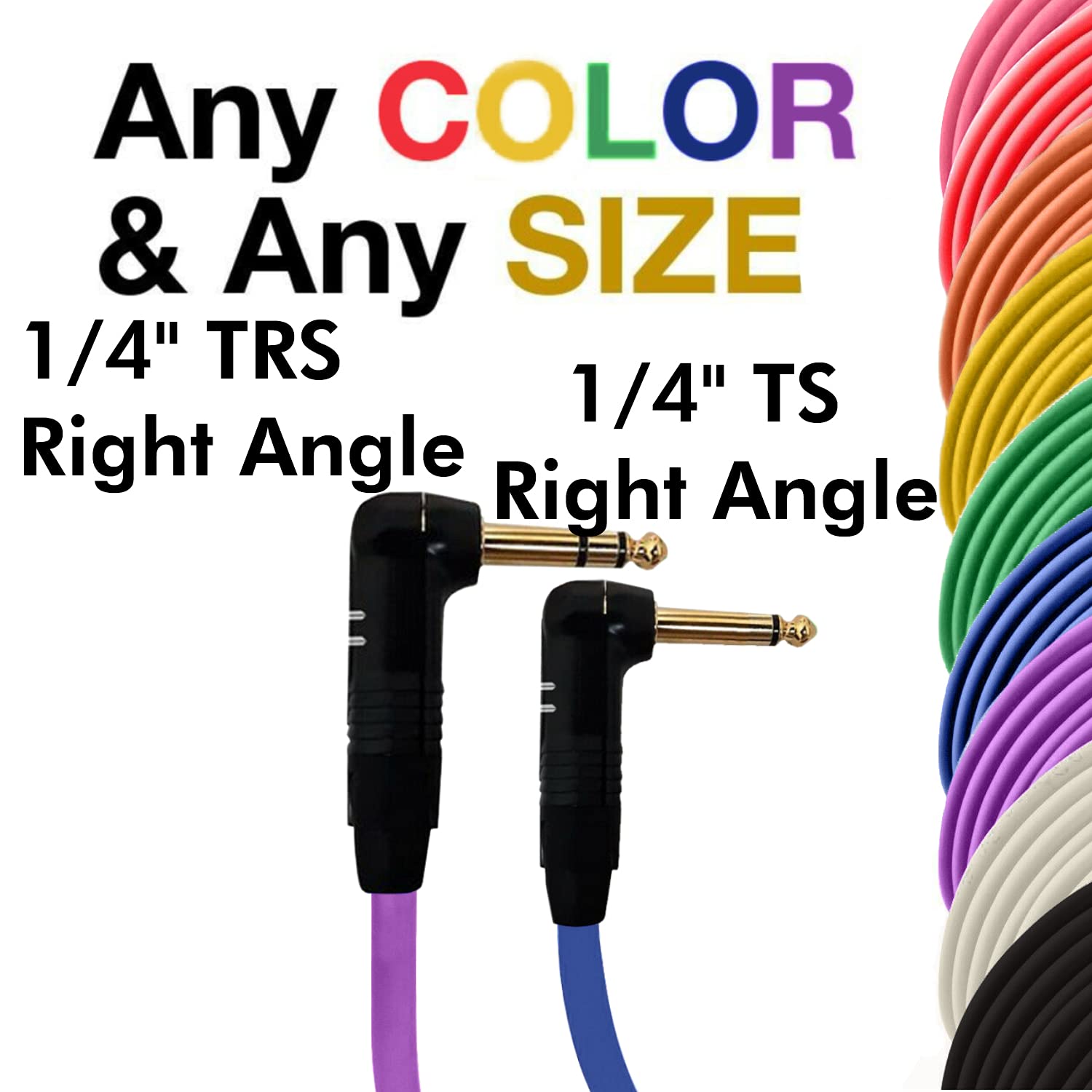 COLUBER CABLE Right Angle 1/4