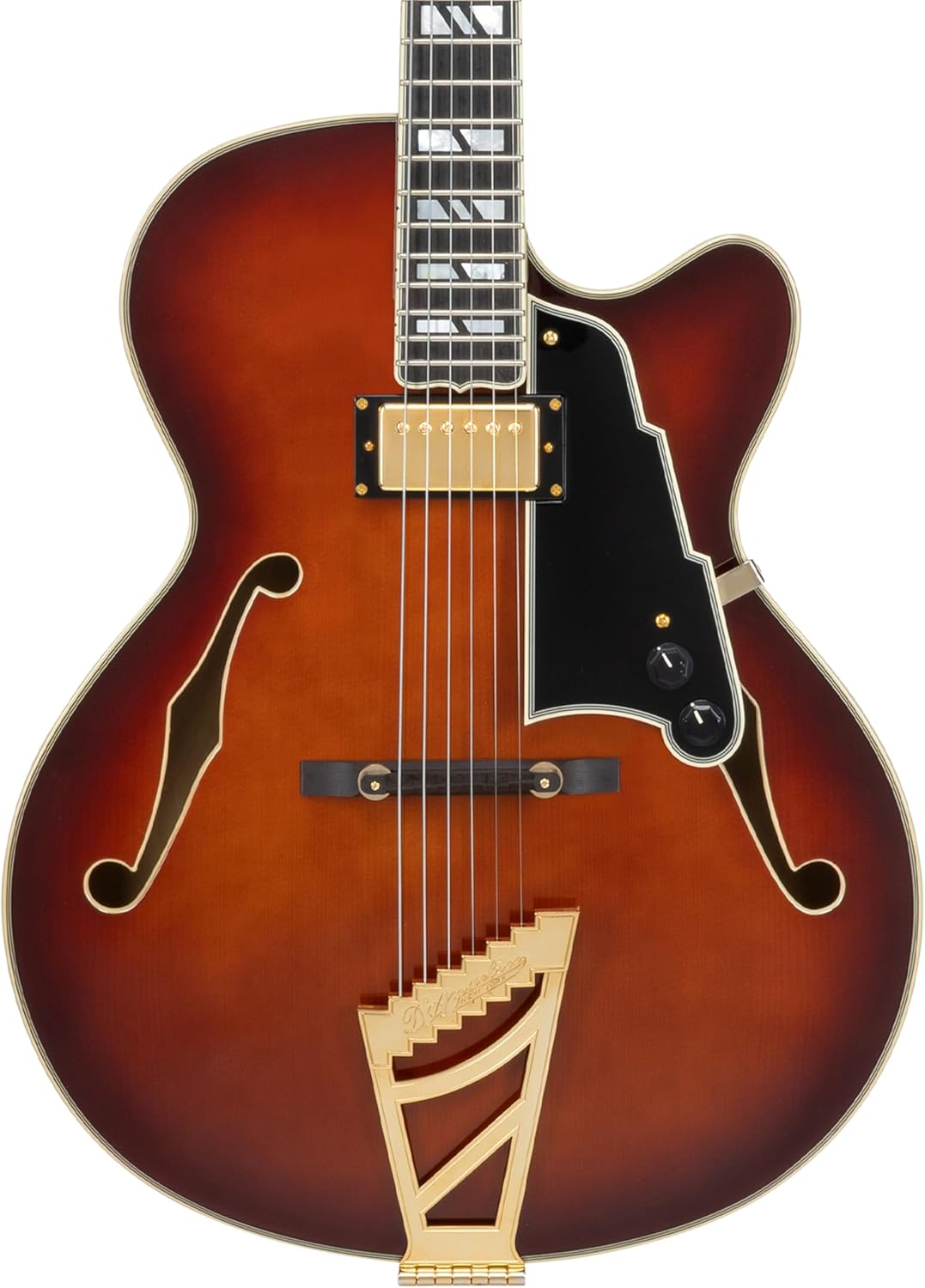 D'Angelico Excel 16 Hollowbody Electric Guitar - Amaretto Burst
