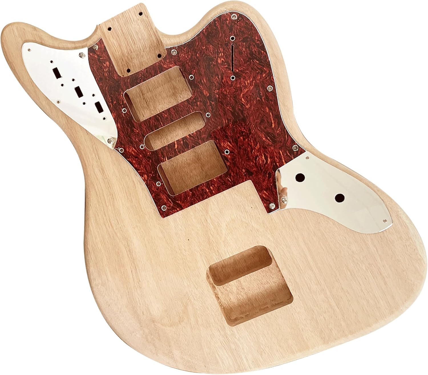 Diy Electric Guitarr Kit Mahogany Body and Mahogany Neck Rosewood Fingerboard Chrome Hardware Uncut Beginner Kit Guitarr Kit Build Your Own Guitarr.