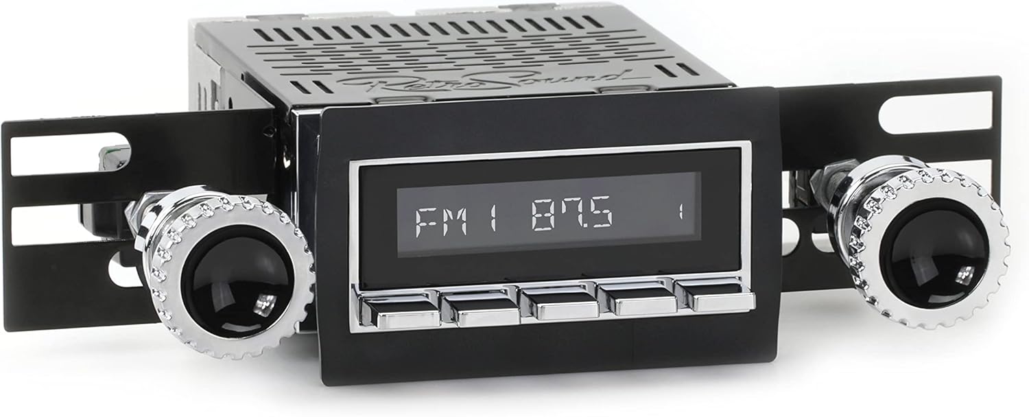 RetroSound RetroRadio AM FM Stereo 56-76 Chrome Compatible with 1960-63 Chevrolet C/K Series Truck