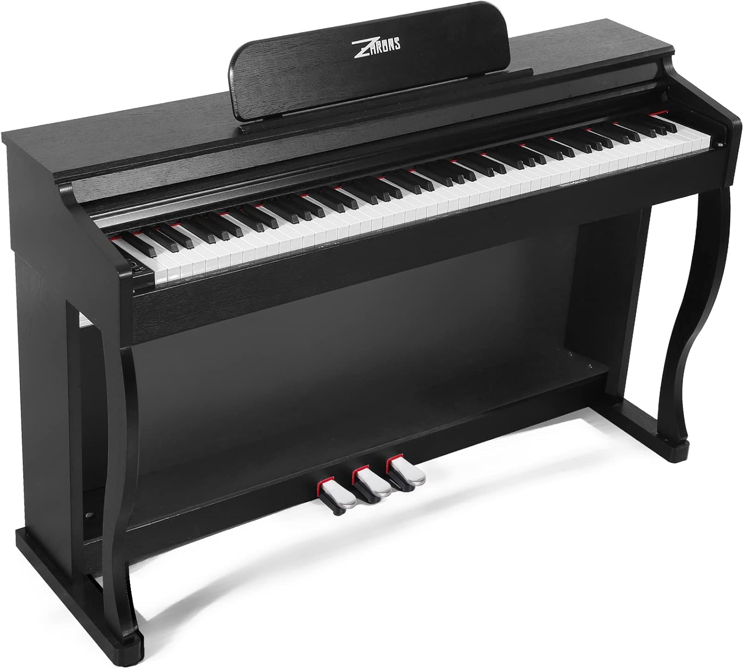 ZHRUNS Digital Piano, 88 Key Weighted Keyboard Piano, Duet Piano Bench with Storage