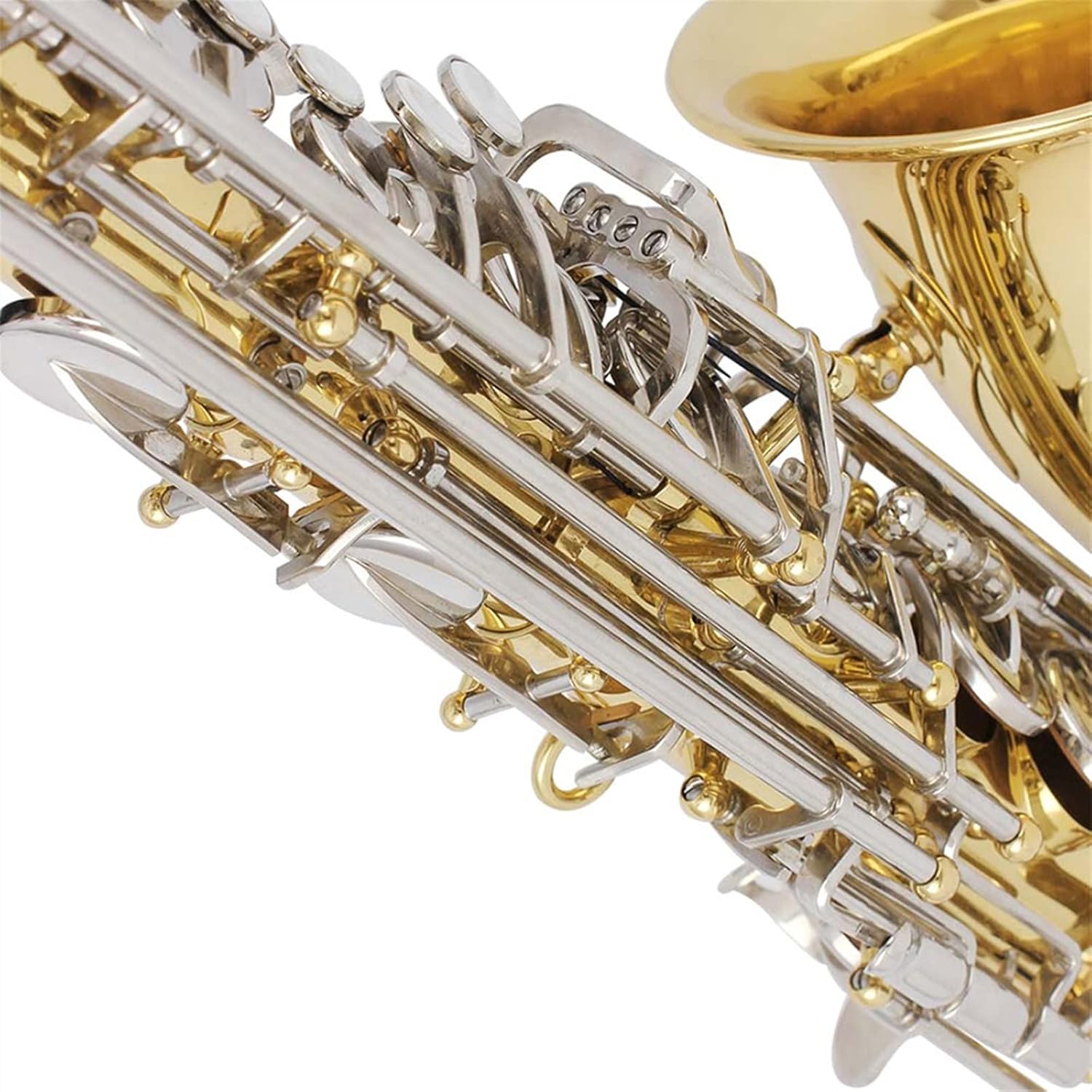 EB Alto Saxophone Electrophoretic Gold E Flat Musical Woodwind Instrument