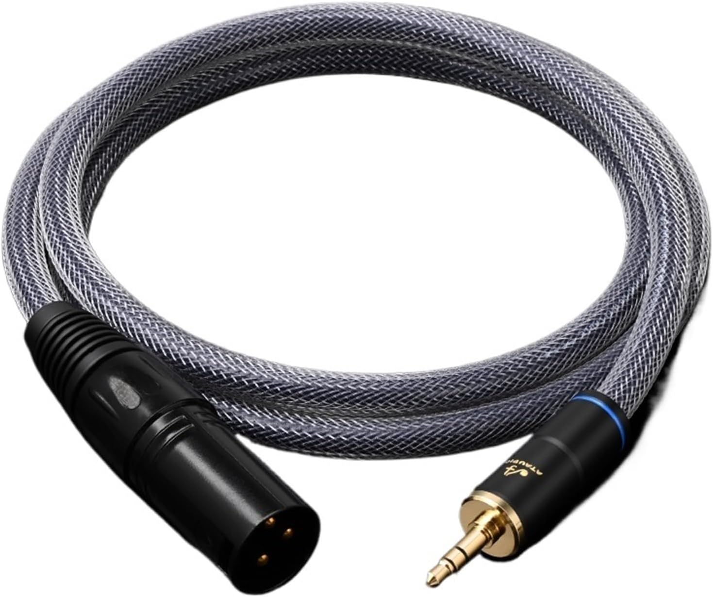 3.5 to XLR Cable for Amplifier Microphone 6N OFC 3.5mm Stereo Jack to 3Pin XLR Male&Female Audio Cable(3.5mm to XLR Male,0.5m)