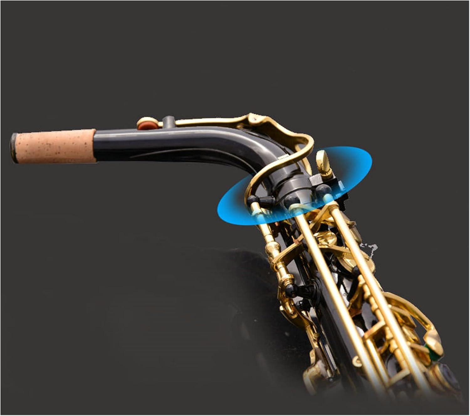 Saxophone Straight E-Flat Alto Saxophone Pearl Black Carving Craft Professional Grade Key Type Woodwind Instrument