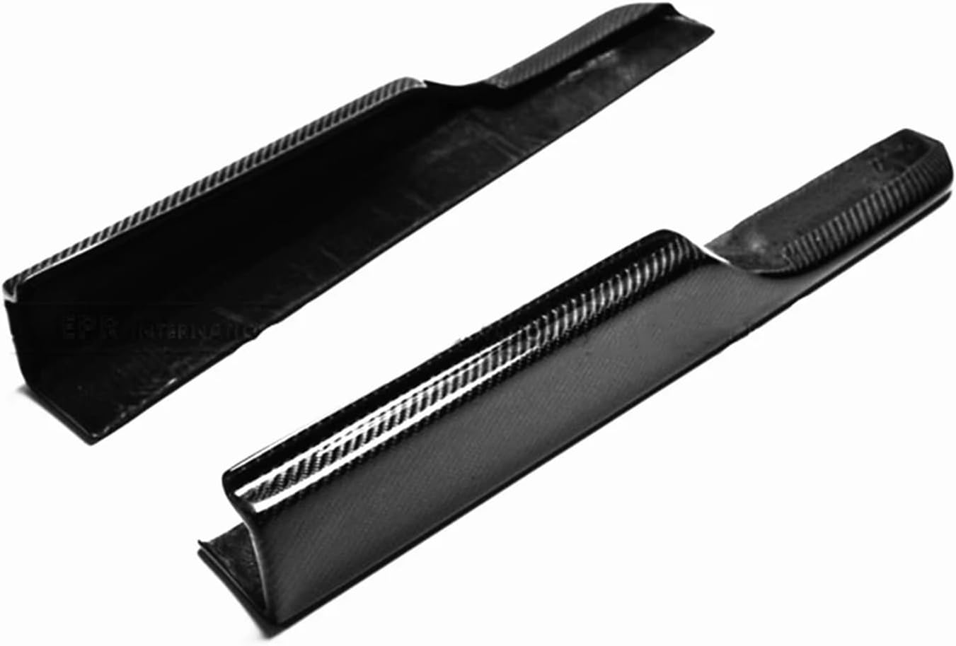 2PCS Car Front Side Skirt Corner Cover Splitter Trim Lower Bumper Lid Guard Plate Spat Lip Compatible for Honda Civic FD2 2006-2011