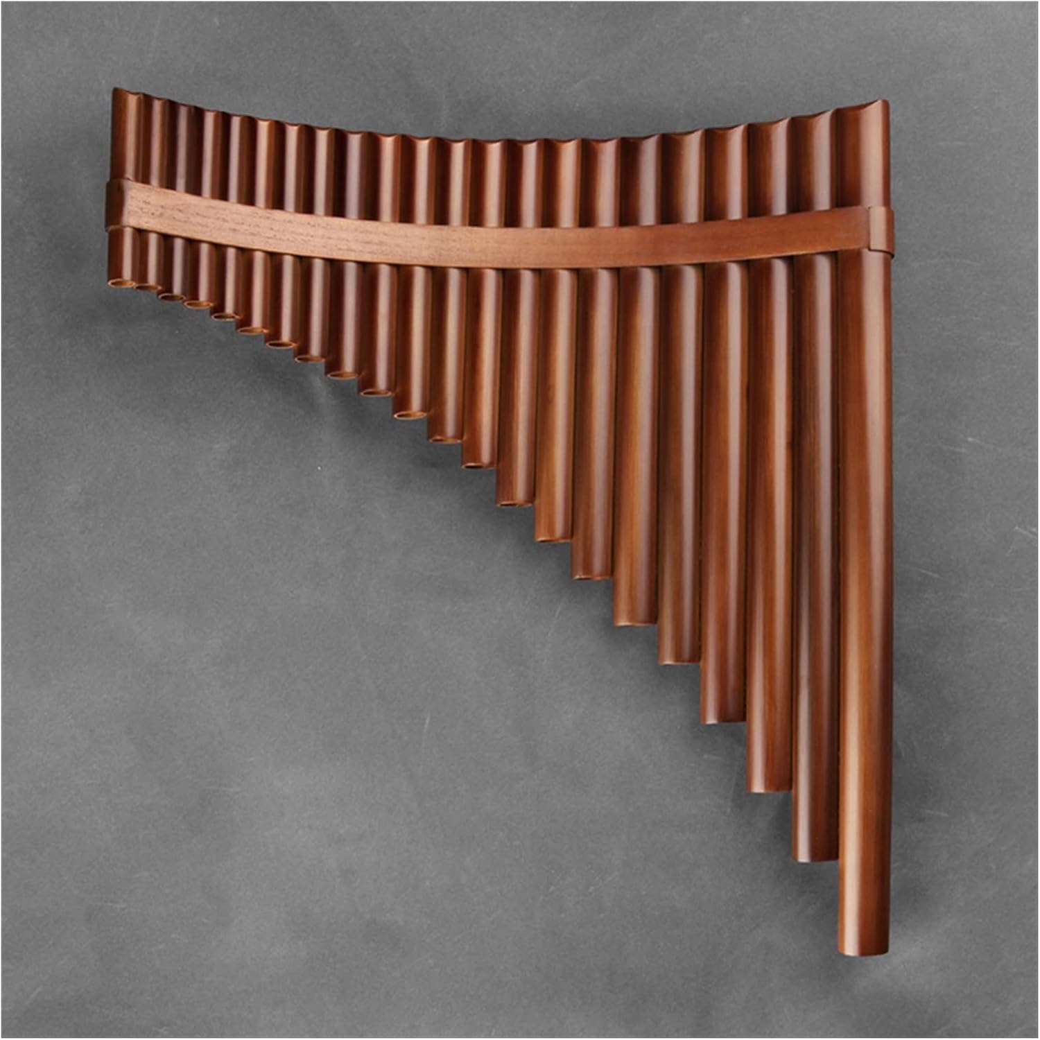 PanPipes Woodwind Instrument 22 Pipes Pan Flute C Key Folk Musical Instruments Brown Colour Flute Woodwind Instrument Handmade Pan Pipes