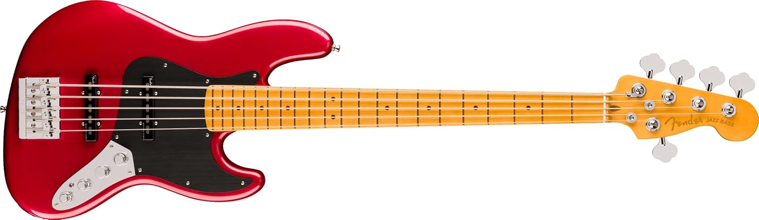 Fender American Ultra II Jazz Bass V - Sinister Red, Maple Fingerboard