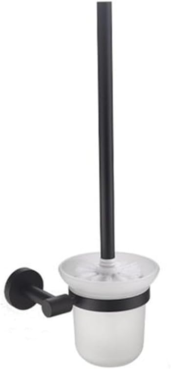 Bathroom Accessories Hardware Set Kit Towel Bar Wall Mount Matt Black Toilet Paper Holder Hand Robe Hook Hanger Stainless Steel,Paper Holder (Toilet Brush Holder)