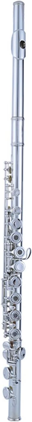 Flutes Musical Instrument Wind Instrument White Copper Button with E Key Split Student Flute C Tune Silver-Plated 16-Hole Flute
