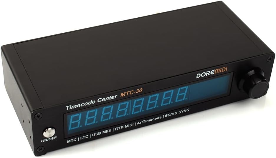 Timecode Center MTC-30 Supports Timecode Reader Generator Converter SMPTE LTC ArtTimeCode RTP-MIDI MMC PoE(MTC-30)