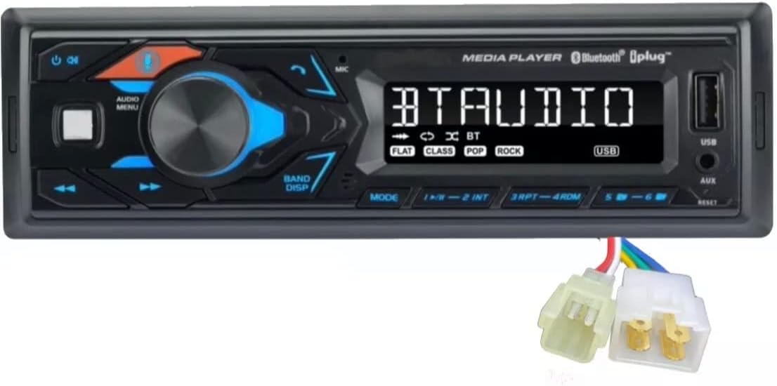 Acty Direct Plug N Play AM FM Bluetooth AUX MP3 Stereo Radio with 4 / 2 Pin Easy Connect Harness