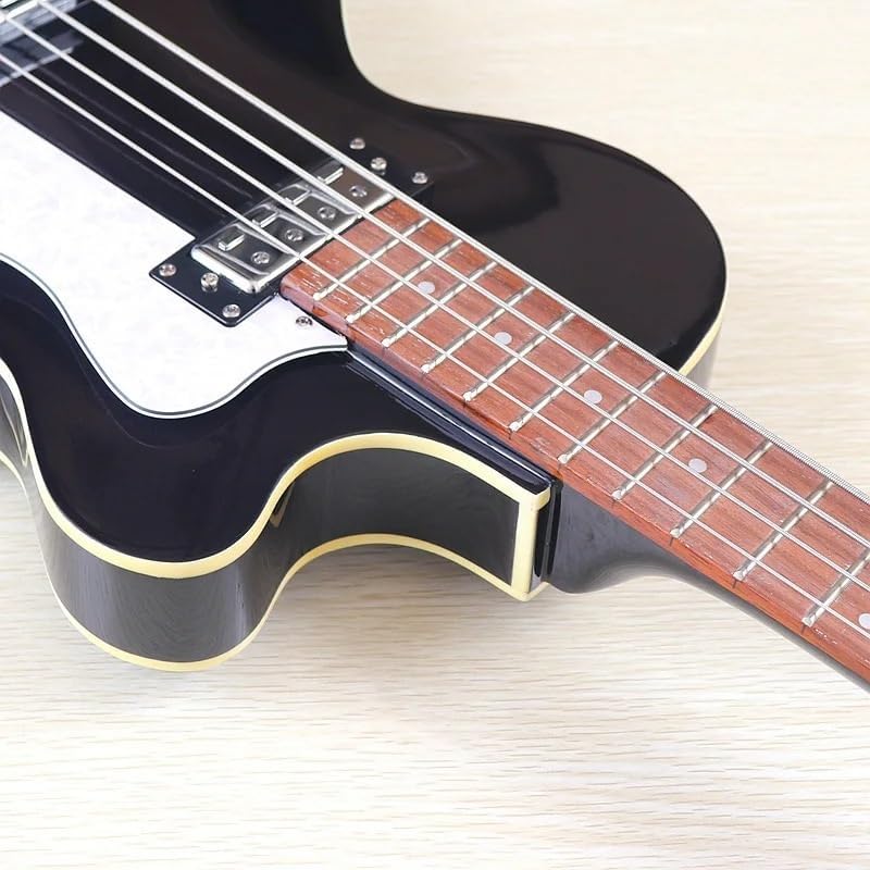 4-String Violin Bass Guitar, 41-Inch Full Size Electric Bass Guitarra, Laminated Spruce Top,22-Fret Synthetic Wood Fingerboard(M2 Black)
