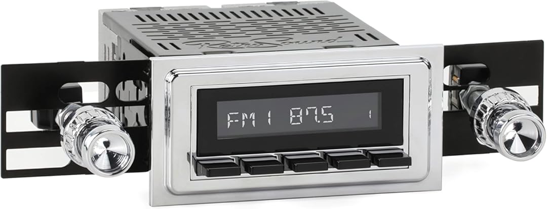 RetroRadio Compatible with 1964-67 Pontiac GTO Features Include Bluetooth, HD, SiriusXM Ready, AM/FM LCB-M4-112-04-74PT2
