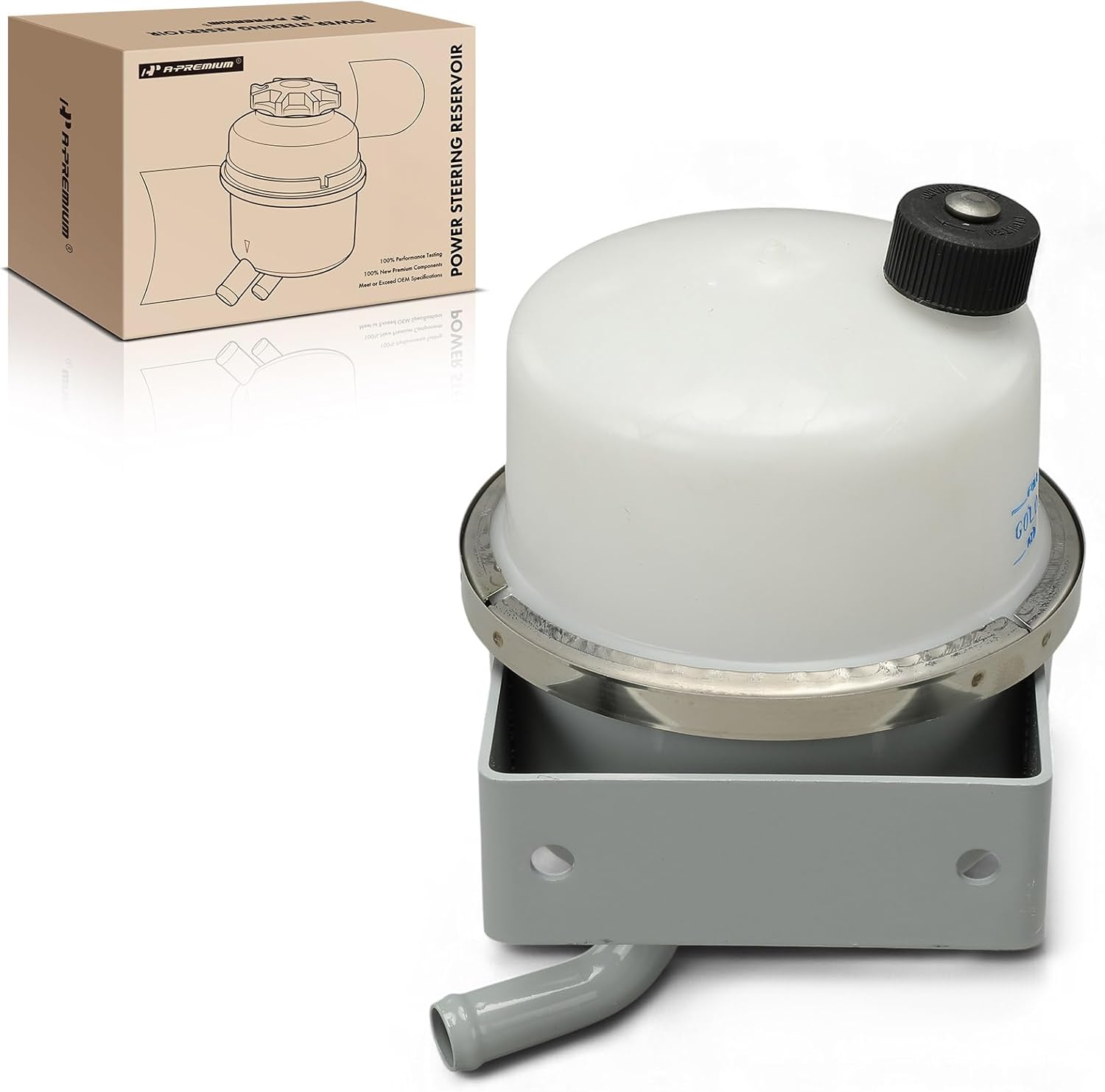 A-Premium Power Steering Reservoir/Tank with Cap Compatible with Freightliner All Models