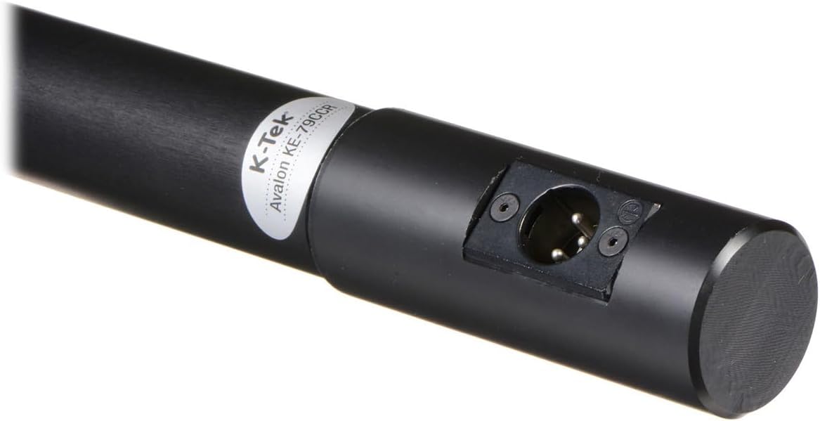 K-Tek KE79CCR Avalon Series Aluminum Traveler Boom Pole with Coiled Cable, 3-Pin XLR, Side Exit (One Pack)