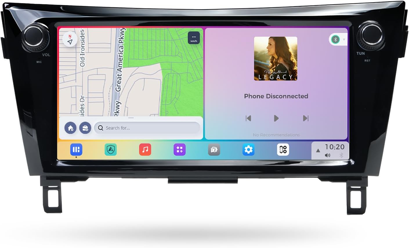 8+256GB Car Stereo for Nissan Rogue X-Trail Qashqai 2014-2020, 10.33'' Screen Radio, with Carplay & Android Auto, Vivid 13, GPS Navigation, 4GLTE/5G WiFi