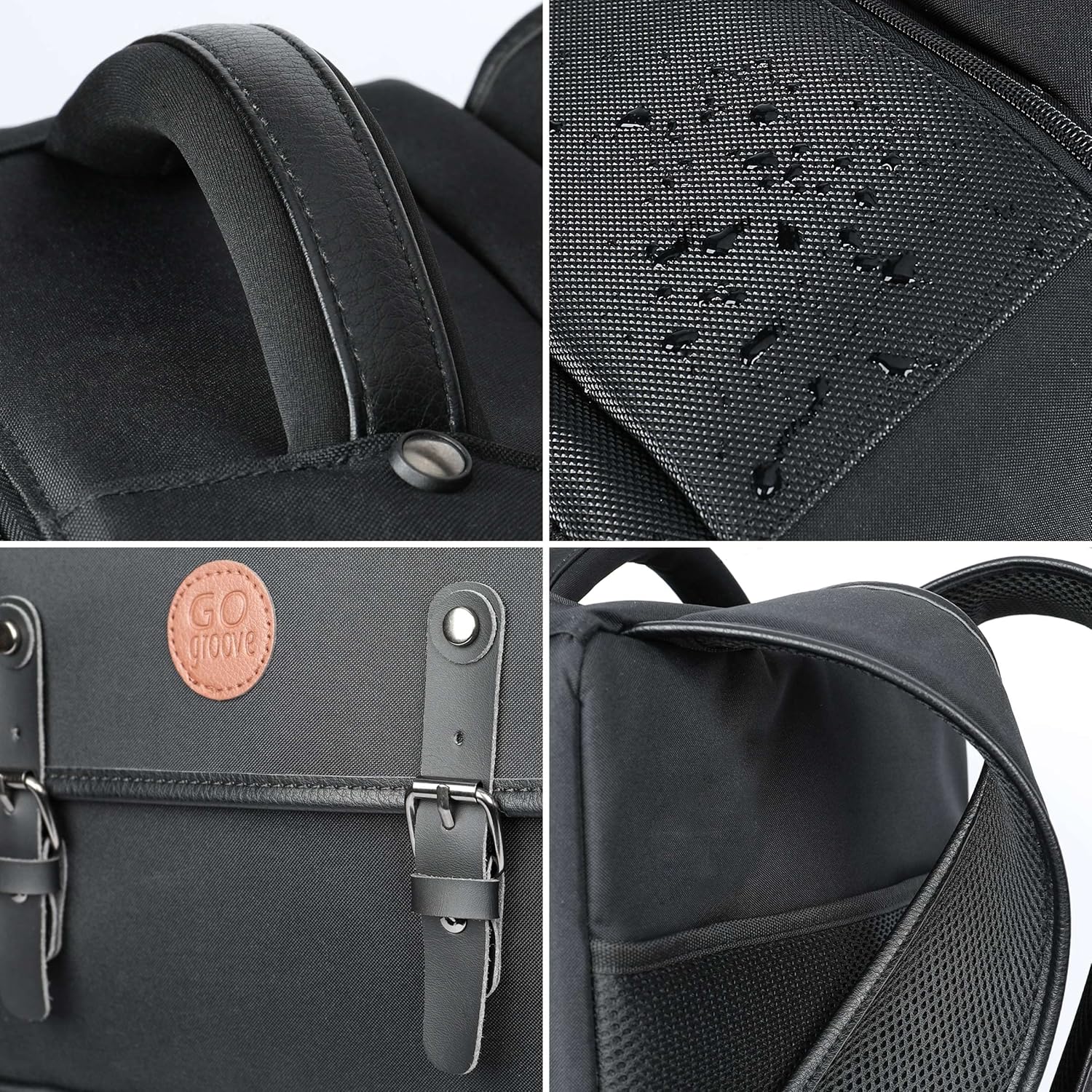 GOgroove Audio Mixer Backpack - Podcast Mixer Travel Case Compatible with RODECaster Pro, RODECaster Pro II, Podcast Microphone & More Podcast Equipment with Customizable & Scratch Resistant Interior