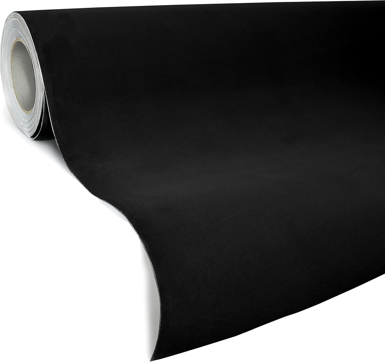 VVIVID Black Felt Matte Suede Vinyl Wrap Sheet Rolls (10ft x 52 Inch)