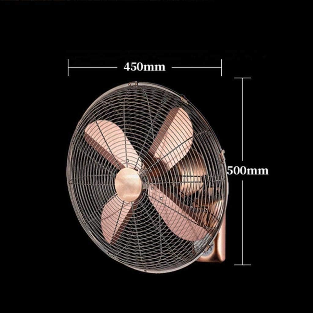 Residential Wall Mount Wall-Mounted Fan with Remote Control Timing, High-Speed Three-Speed Adjustable, Silent and Energy Saving, for Home Office Commercial Industry,W,400mm/H,450mm (Size : W:450mm/H: