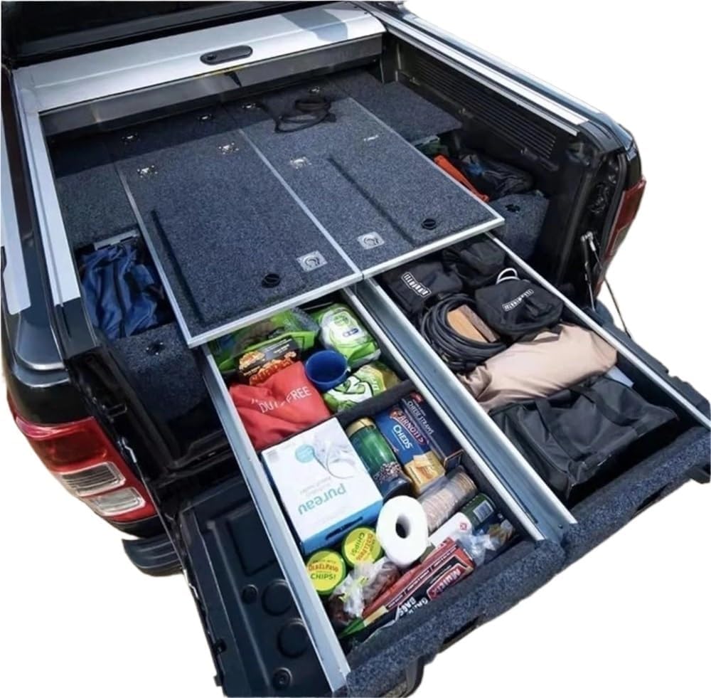 for 4Wd Pickup Truck Decked Systems Drawers Custom SUV Car Bed Storage Luggage Tool Case Large Boxes Compatible for Mitsubishi Pajero V73/V