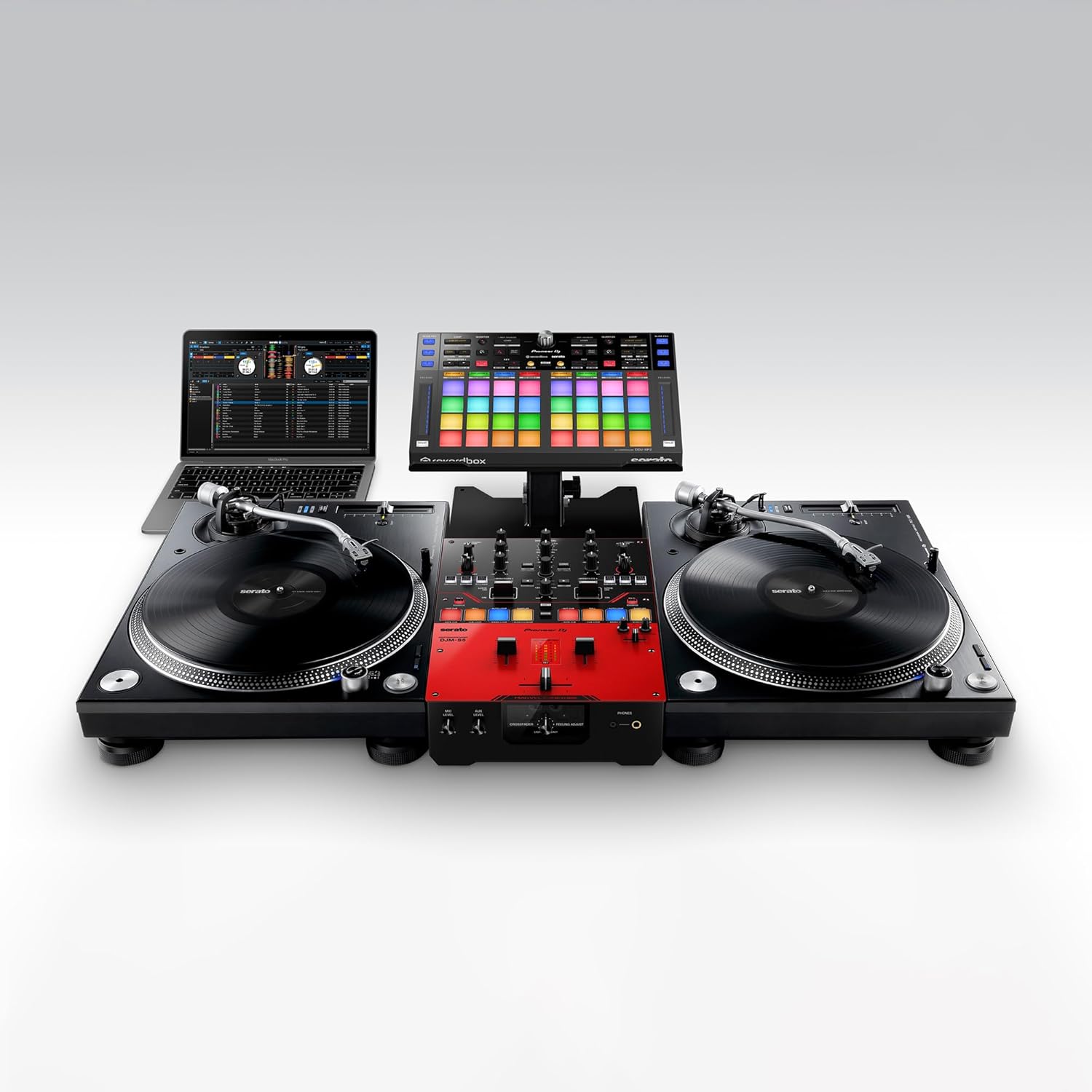 Pioneer DJ DJM-S5 2-channel Mixer for Serato DJ,Red/Black