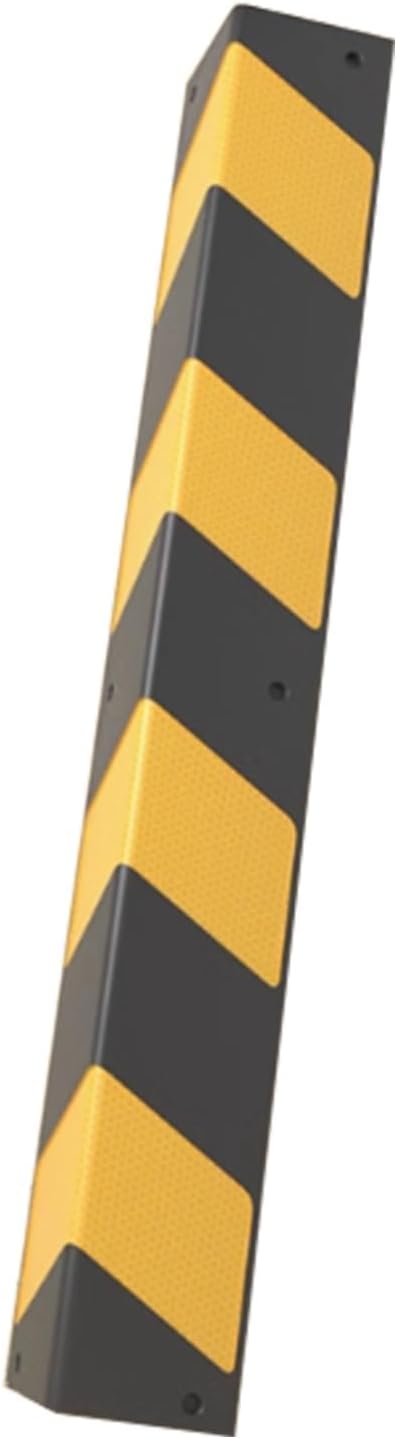 Reflective Wall Edge Protector Garage Wall Guards Edge Rubber Protector Wall Corner Bumper Guards for Parking Protect Car Corner Guards Bumper Wall Corner Edge and Bumpers Guards(80 * 10 * 1.2cm)