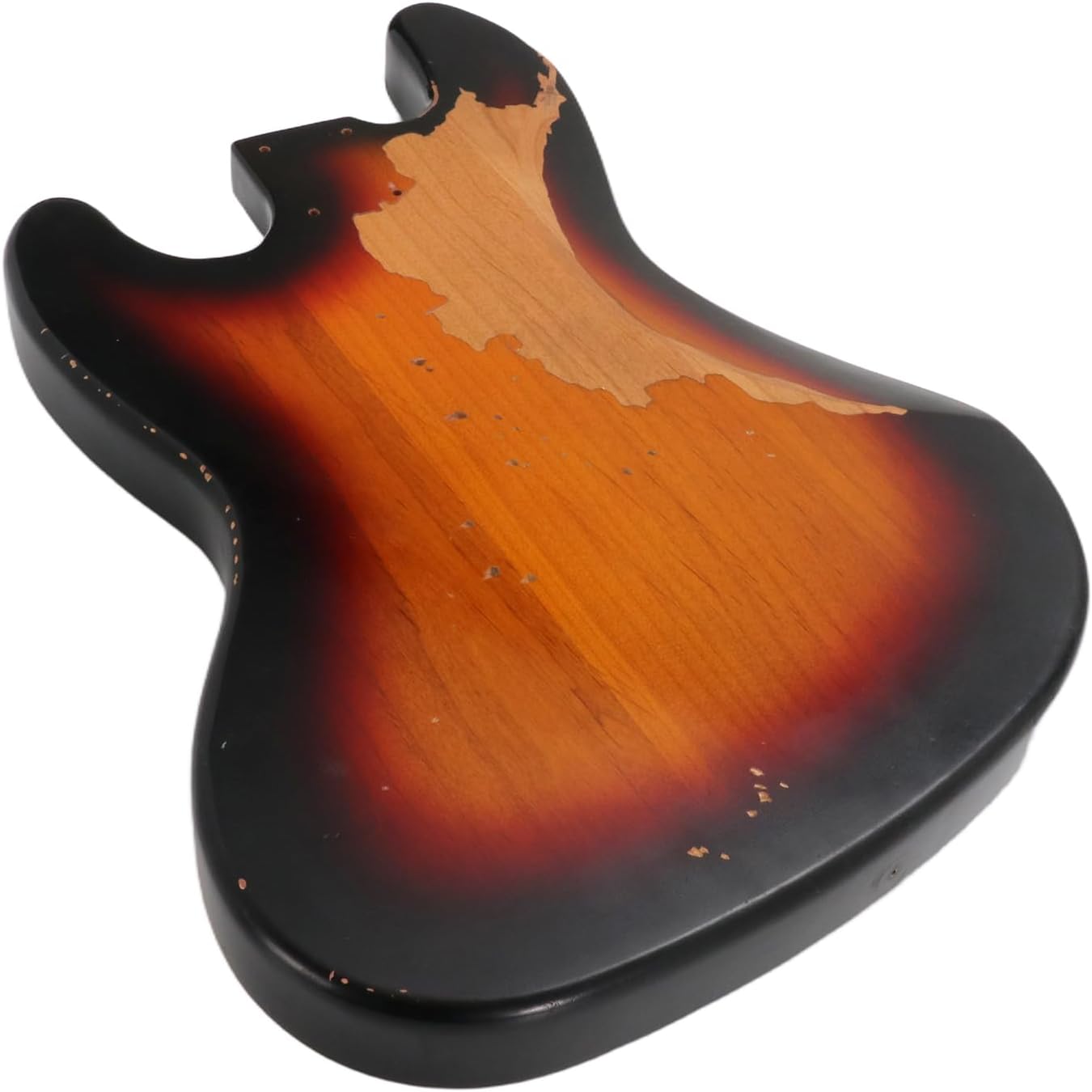 Sunsmile Relic Bass Guitar Body Nitro Top Alder Wood JB Style DIY Guitar Body JB-JB Route Relic 3 Tone Sunburst.
