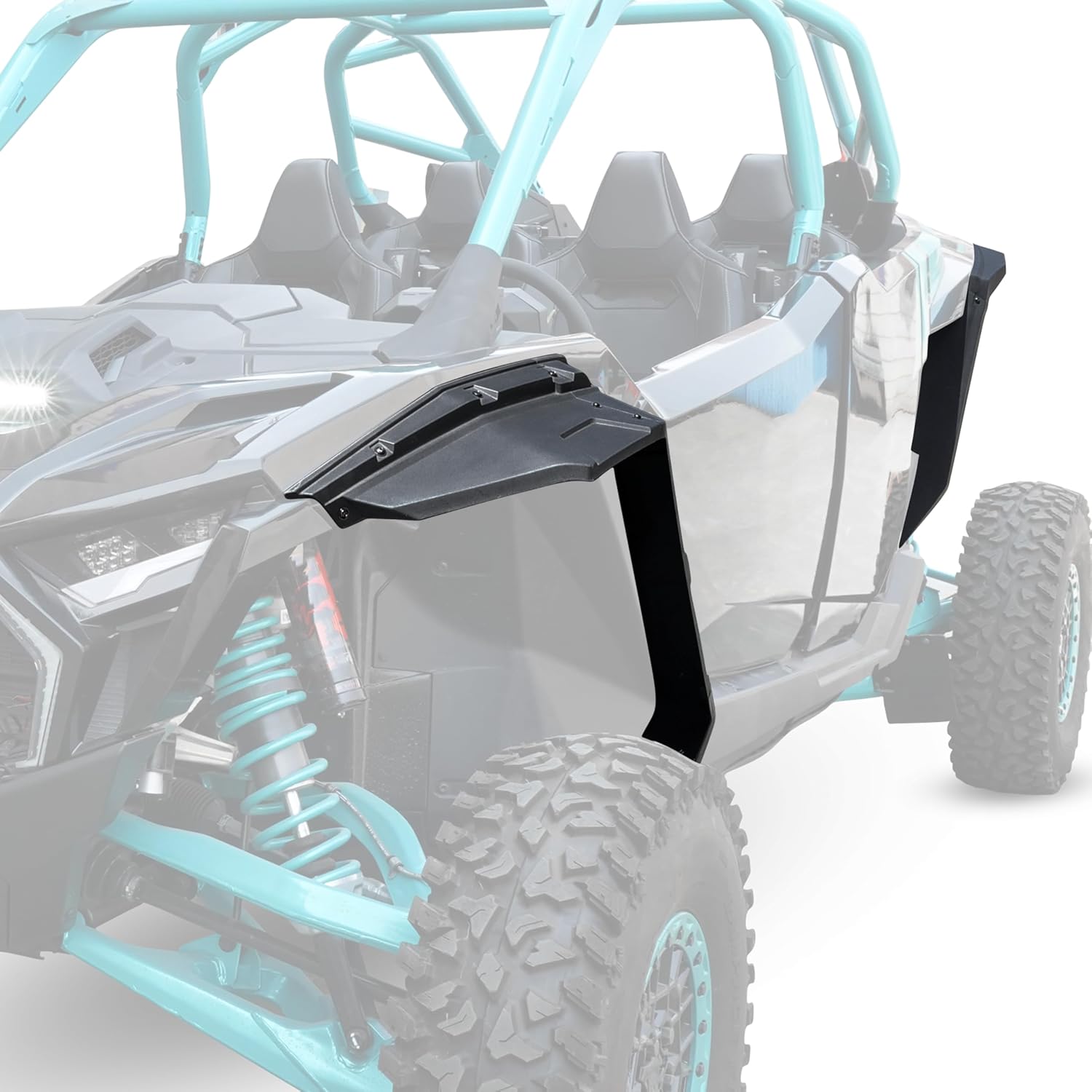 Fender Flares for Polaris RZR PRO XP XP4/R R4/S S4 2025+ Accessories, Front & Rear Full Coverage Mud Flaps Mud Guards Splash Guards, Replace #2890407