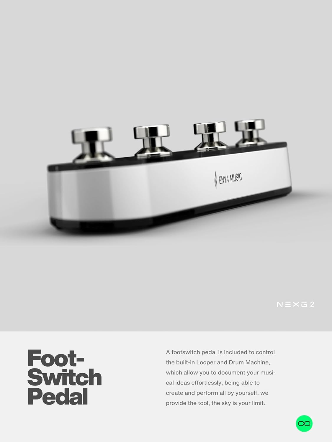 Enya NEXG 2 Acoustic-Electric Guitar Carbon Fiber Travel Smart Audio Guitar Kit & Enya Smart Automatic Guitar Tuner & enya Magnetic Strap