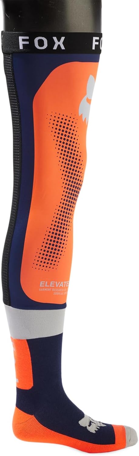Fox Racing Flexair Knee Brace Sock, Fluorescent Orange, Medium