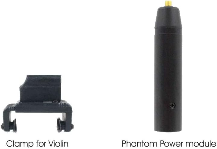 PMM19B-TA3-VL Violin Clip-On Musical Instrument Microphone for AKG Wireless Microphone and Phantom Power Input