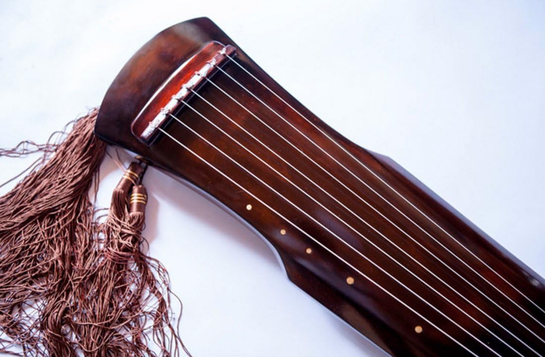 OrientalMusicSanctuary Aged Paulownia Guqin for Performers - 7 String Chinese Zither - INCLUDES INSTRUCTIONAL BOOK BY LI XIANGTING