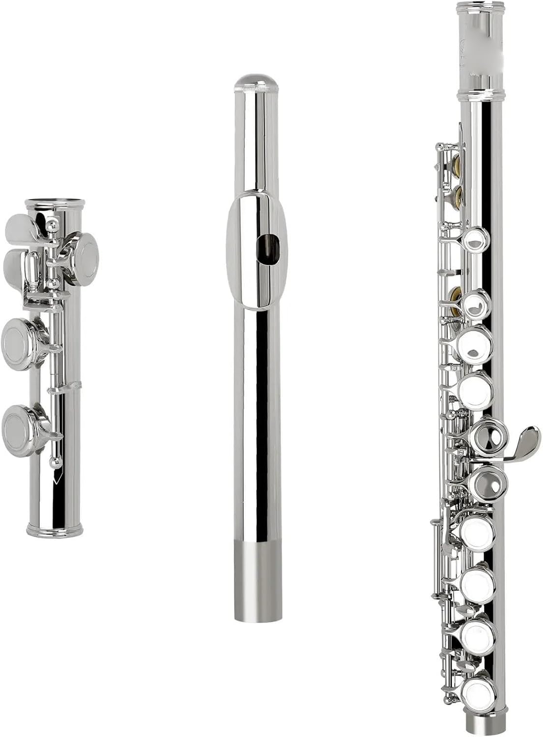 VBDEFRT Woodwind Instruments Flute 16 Closed Open Holes C Key Professional Transverse Flute Musical Instrument With Box