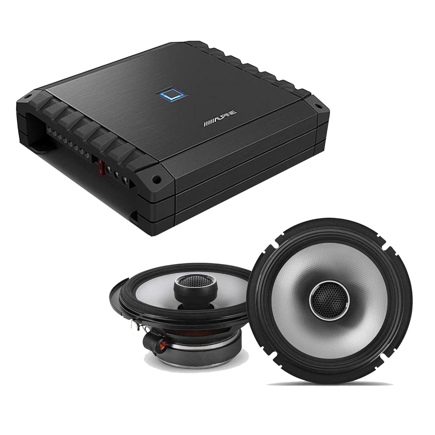 Alpine S2-A36F S-Series Class-D 4-Channel Amp w/ S2-S65 S-Series 6.5
