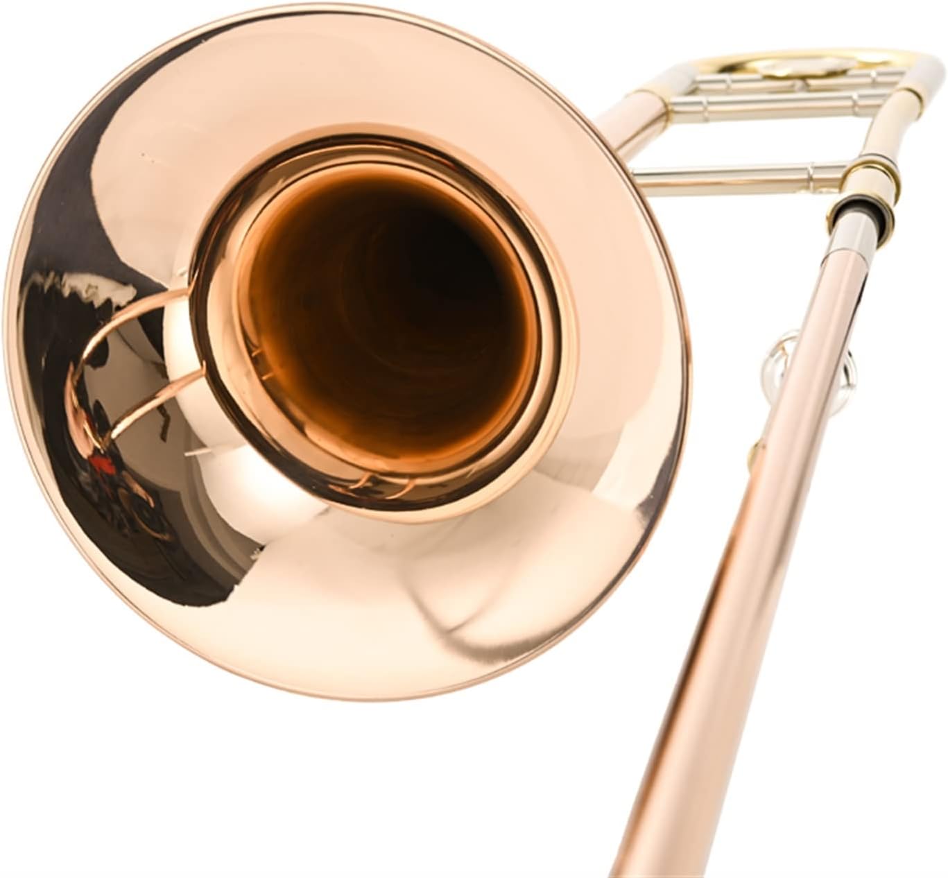 TSTS Bb Tune Tenor Trombone Phosphorus Copper Gold Lacquer Musical Instrument Beginner Trombone