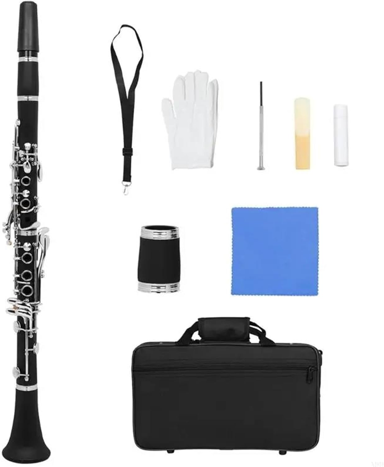 17 Keys Beginner Practice Bakelite Clarinet Woodwind Band Orchestra Musical Instrument