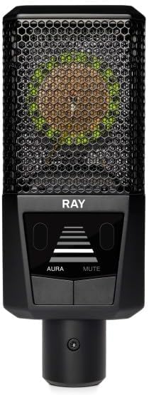 RAY Microphone with Autofocus for Your Voice - Mute by Distance and Mute Button - for Podcasts, Streaming, Content and Music in Studio Quality - 1