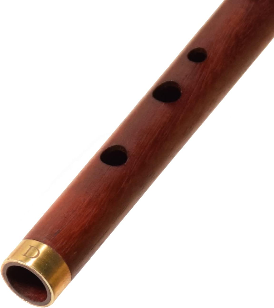 Wooden Whistle iVolga VD-02 key of D Padouk Great Sound Hand Carved Stabilized Wood Flute Folk Wind Music Instrument Woodwind Handmade Brown