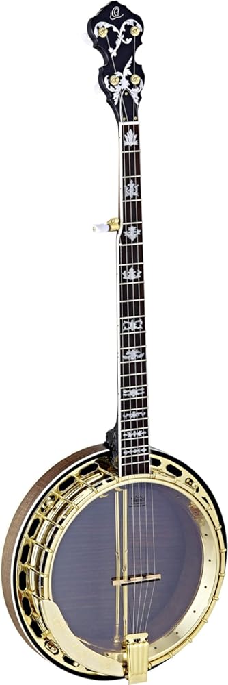 Ortega Guitars Facon Falcon Series 5-String Flamed Maple Resonator Banjo w/Bag, Right (OBJ850-MA)