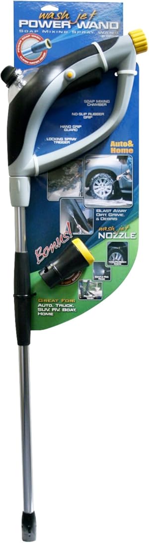 Carrand 92217 Wash Jet Power Wand with 3-Way Adjustable Nozzle, Gray