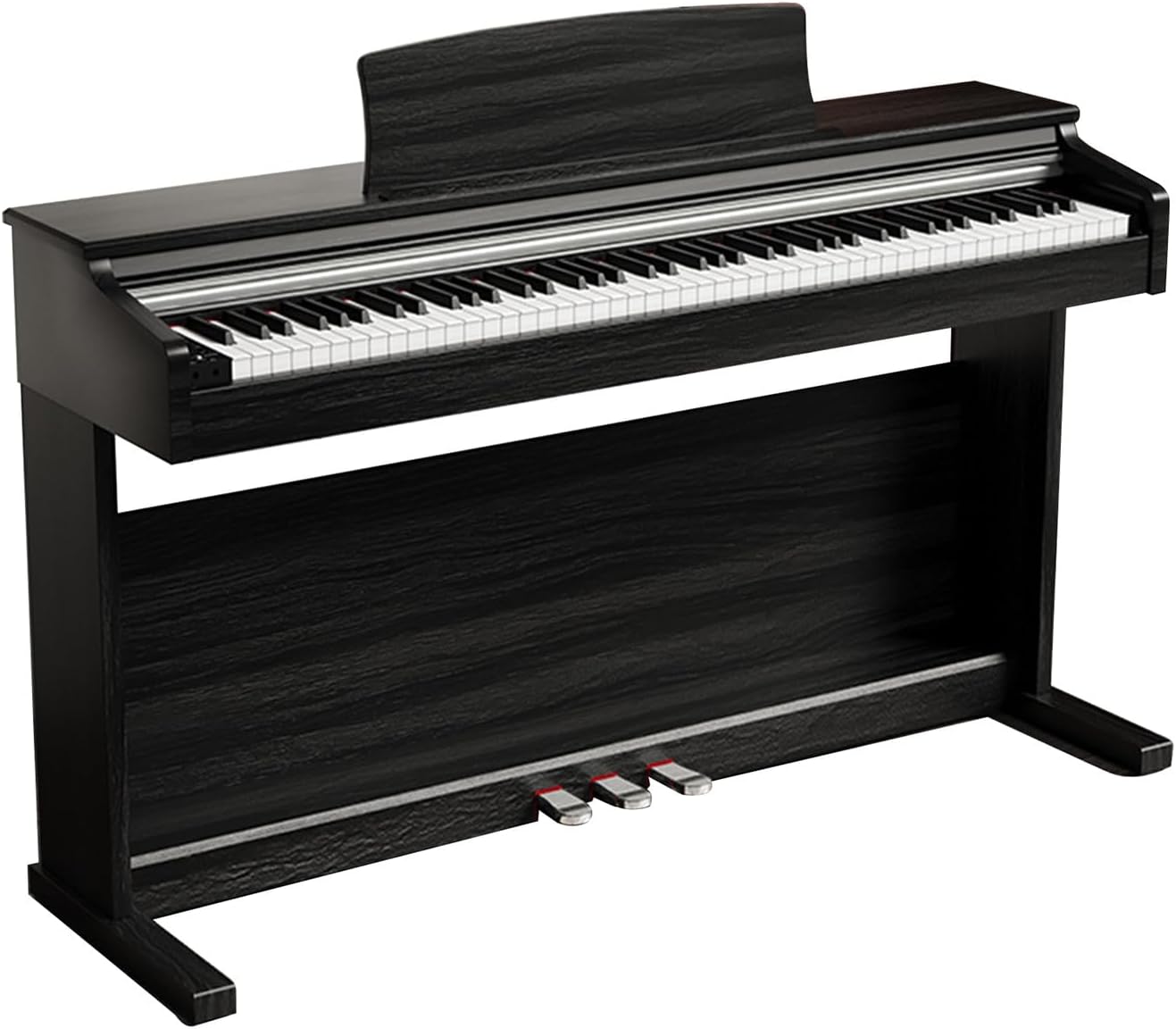 88 Key Electric Piano Hammer Action Keyboard Home Upright Digital Pianos Electronic Piano For Professional Adult With 3 Pedals Support USB-MIDI(Black)