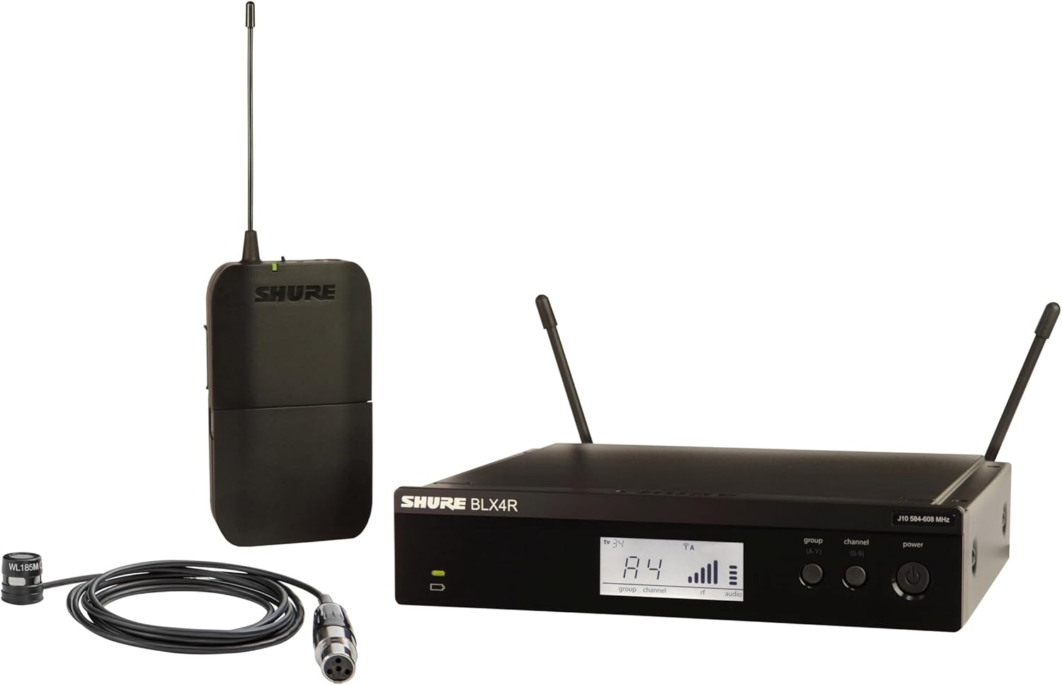 Shure BLX14R/W85M Wireless Lavalier Microphone System - H9 Band
